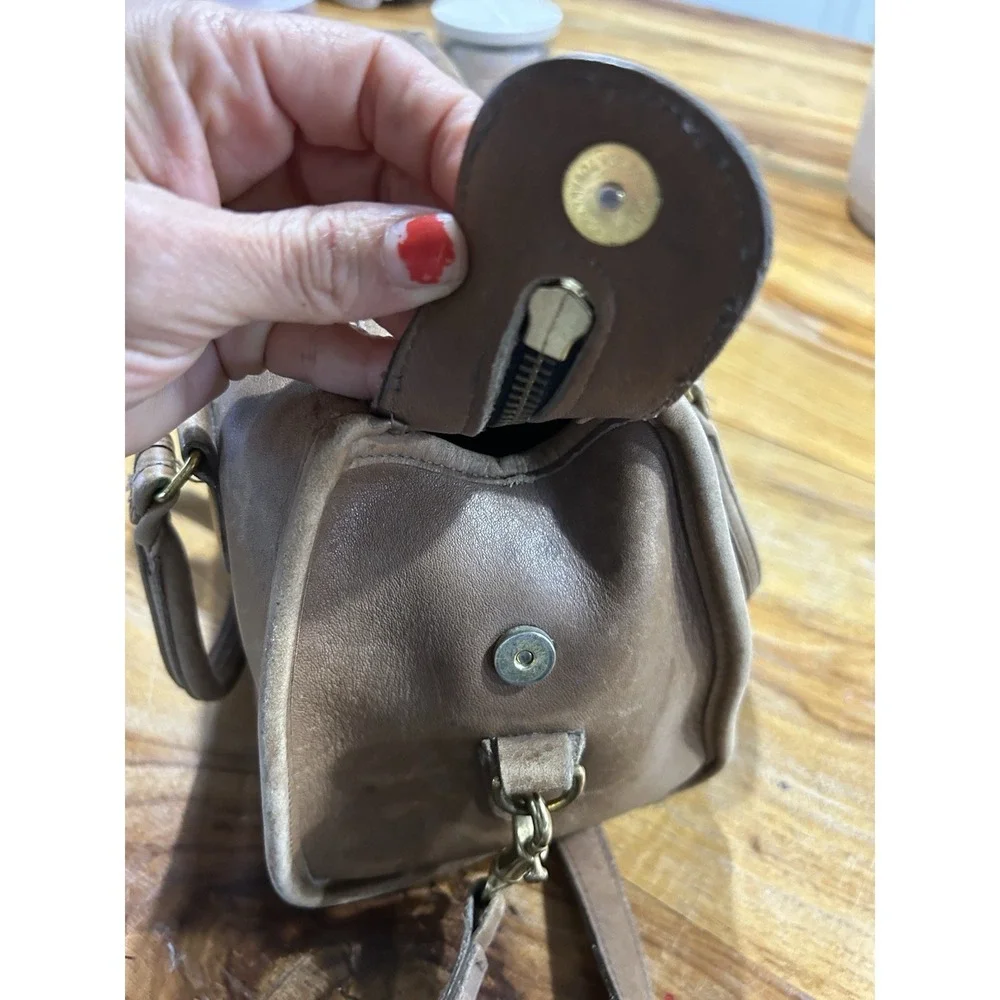 Vintage Coach Broadway Satchel Speedy Doctor Bag Putty Leather USA